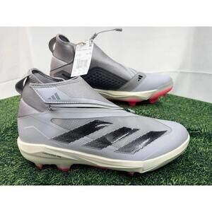 Adidas Adizero Impact+ TPU Grey Core Black Baseball Cleats ID0976 Men's Size 11